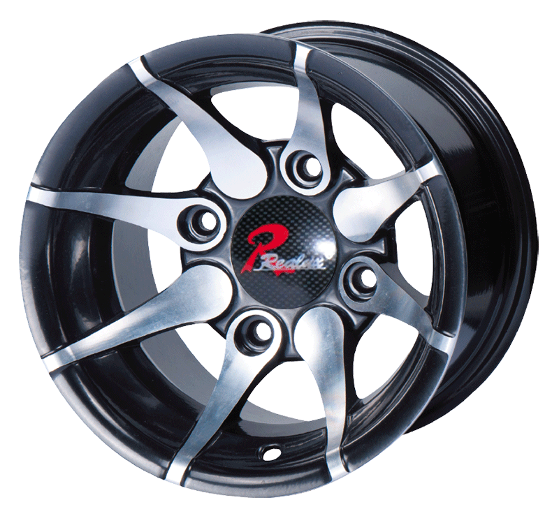 8X7.0 inch Black Machine Face wheel rim