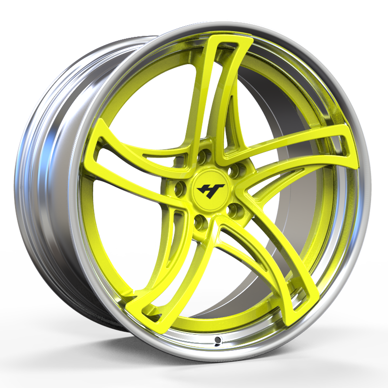 18-24 inch Chrome / Yellow Face forged and coutom wheel rim