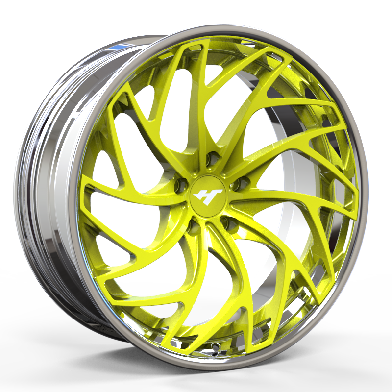 18-24 inch chrome + yellow forged and coutom wheel rim