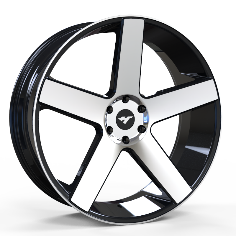 26X10 inch Black /Machine Face wheel rim