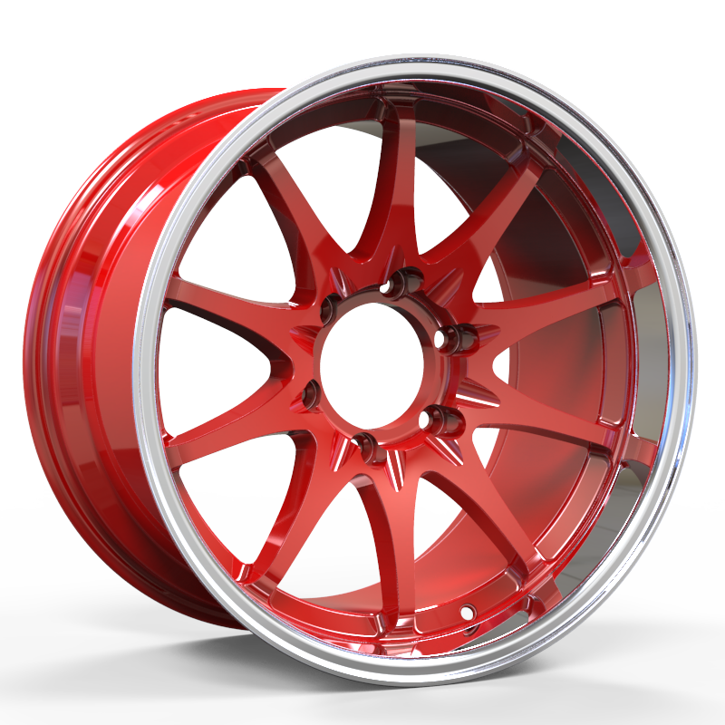 18X10.5 inch Red & Mirror wheel rim