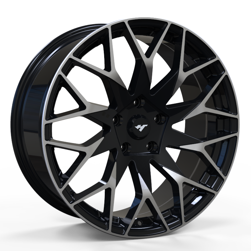 19X8.5 inch black machine face wheel rim