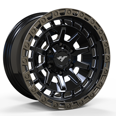 JHS5018　17X8.0 inch　Black & Bronze wheel rim